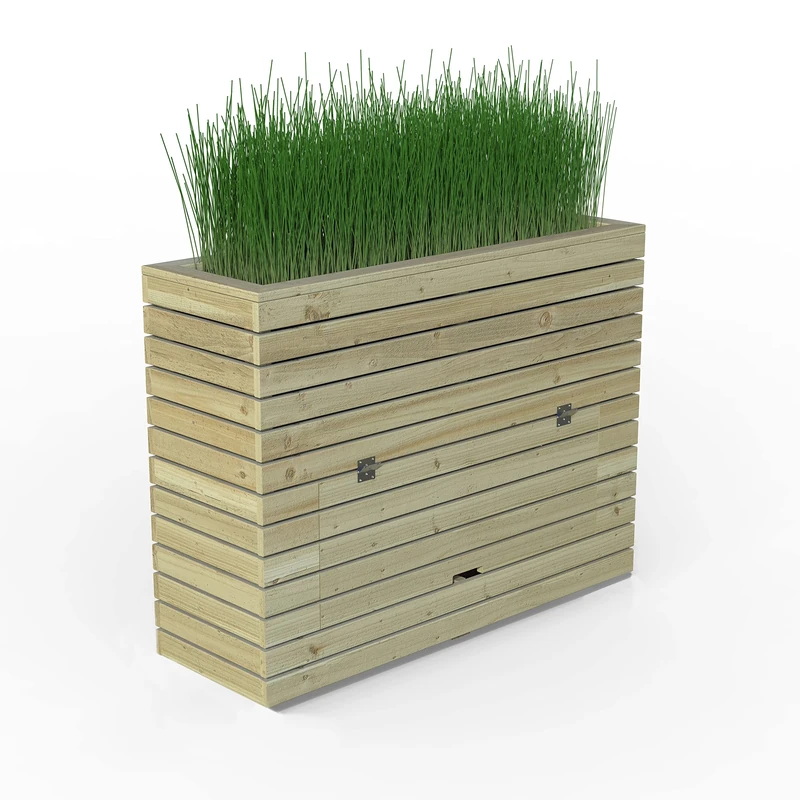 Forest Garden Linear Planter - Tall with Storage