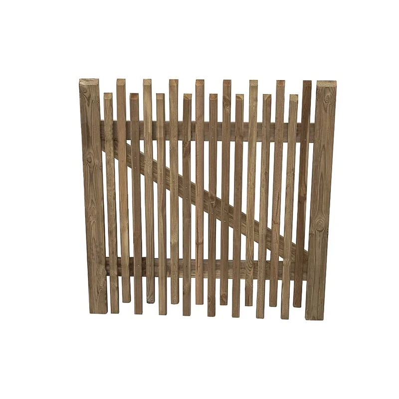 Forest Garden Contemporary Picket Gate 3ft (0.90m)