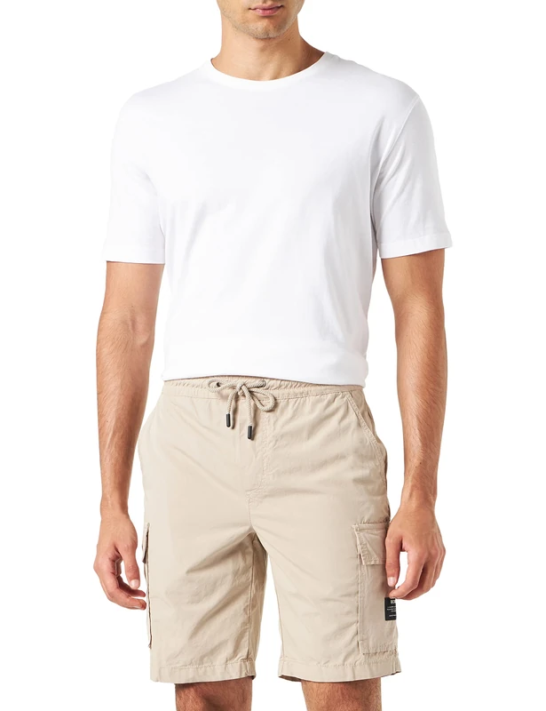 Ecoalf Men's PERTALF Cargo Short Trousers Man, Sand, 0036
