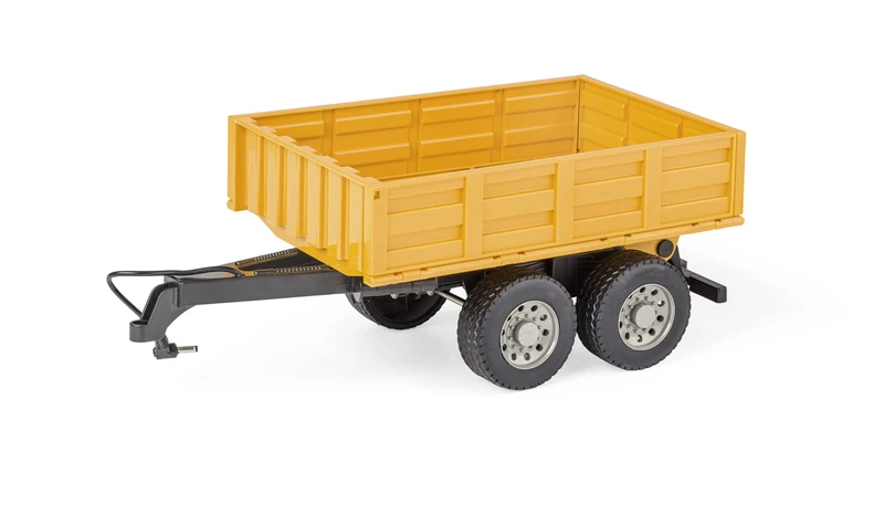 Carson 500907661 1:16 Trailer for RC Tractor Yellow - Remote Controlled Vehicle, RC Tractor, Accessories for Remote Controlled Tractors, Tractor Trailer