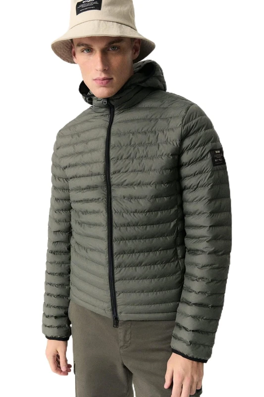 Ecoalf Men's ATLANTANTALF Jacket Man, Soft Khaki, 000S