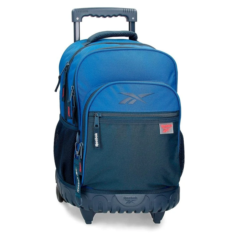 Reebok Atlantic Backpack, Compact, 2 Wheels, Blue, 32 x 43 x 21 cm, Polyester, 28.9 L