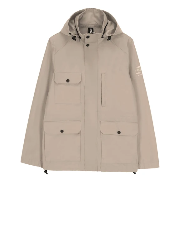 Ecoalf Men's CUATRERALF JACKET MAN JACKET MAN, DARK SAND, 00XL - Image 1