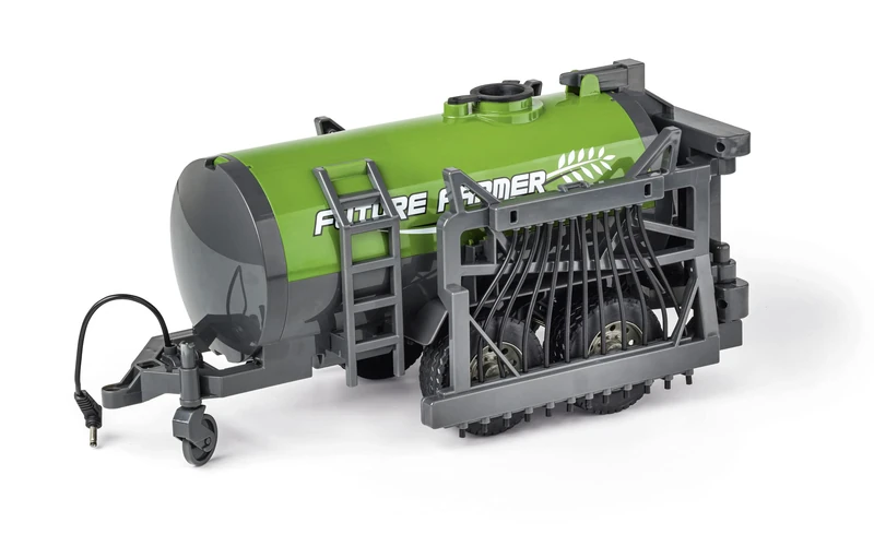 Carson 500907663 1:16 Tank Truck for Remote Controlled Tractor Green - Remote Controlled Vehicle, RC Tractor, Accessories for Remote Controlled Tractors, Tractor Trailer