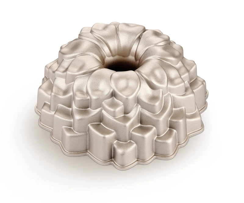 Tescoma 623149 Peony Tall Donut Mould, Non-Stick die-cast Aluminum, bundt Cake, Diameter 24 cm