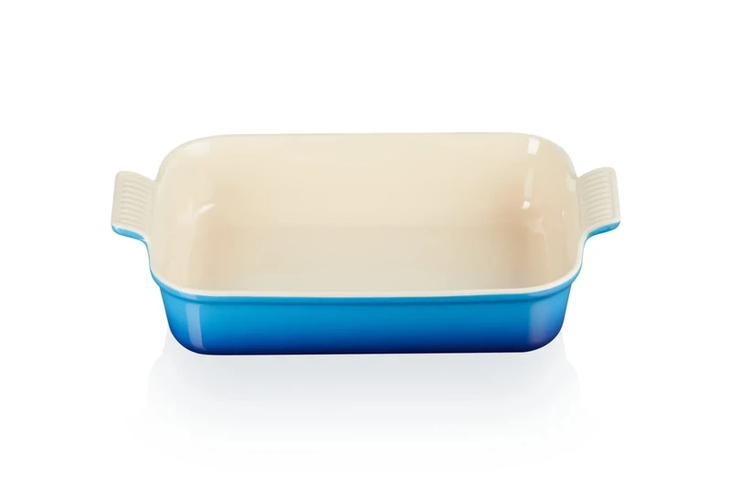 Le Creuset Heritage Rectangular Dish, Stoneware, 32 cm, 2.31 kg, Azure, 71102322200001