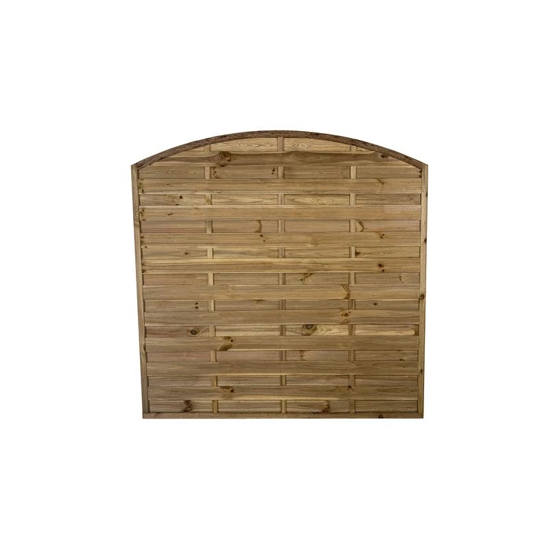 Forest Garden 1.8m x 1.8m Pressure Treated Decorative Dome Top Fence Panel - Pack of 5