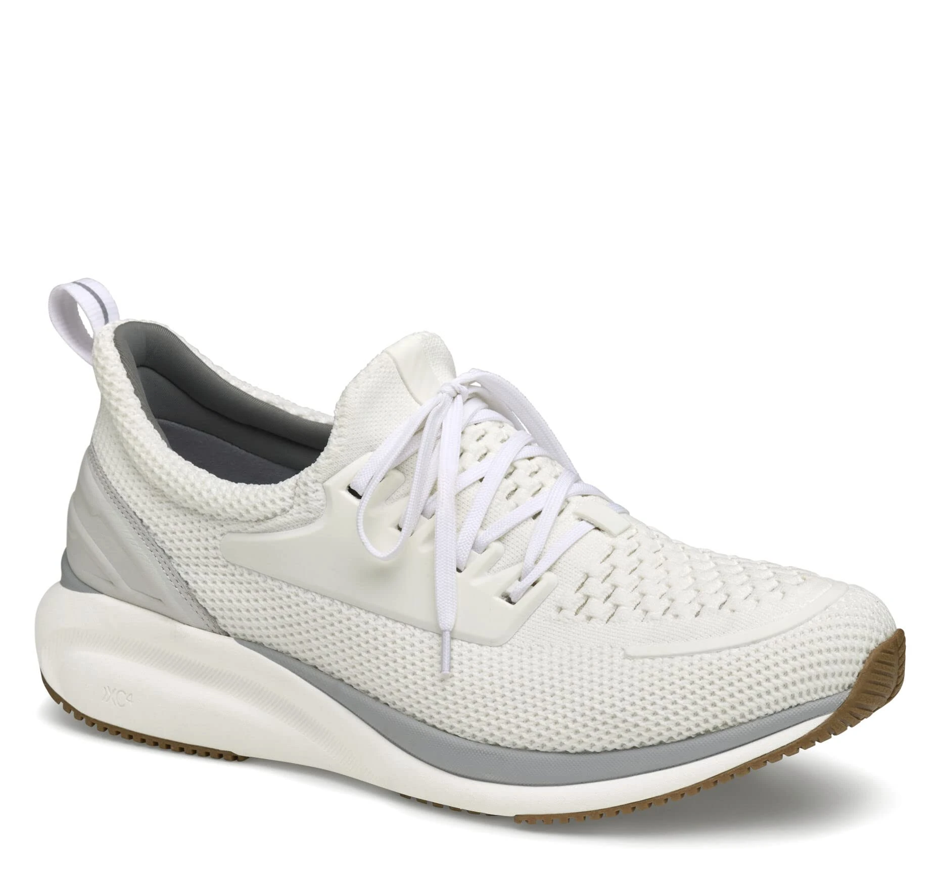 Johnston & Murphy Men’s XC4 TR1 Sport Hybrid Shoes | Waterproof Construction | Lightweight & Breathable | Moisture Wicking Lining| Removable, Dual-Width Footbed, White Recycled Knit/Full Grain, 11.5