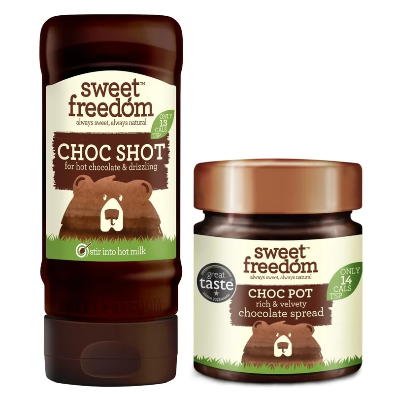 Sweet Freedom Vegan Chocolate Bundle - Choc Shot x6 & Choc Pot x6