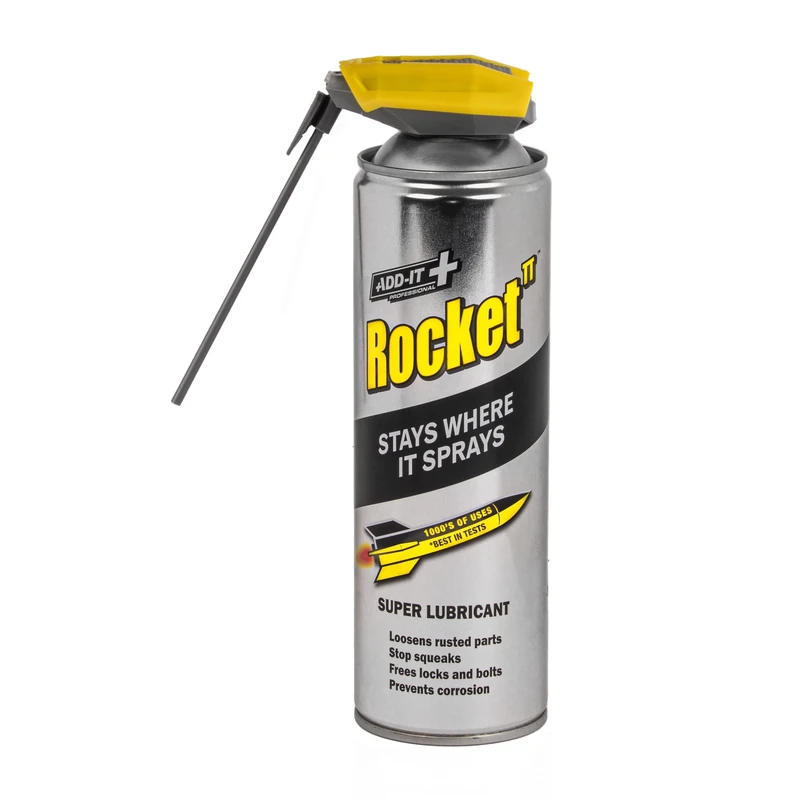 Rocket TT Super Tube Lubricant Spray 450ml | Rust Remover & Anti-Corrosion Maintenance Spray | Penetrating Oil for Seized Bolts,Tools, Bikes & Garden Equipment | Water-Resistant Protective Coating