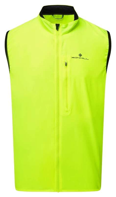 Ronhill Running, Men's Core Gilet, Fluo Yellow/Black, Size S