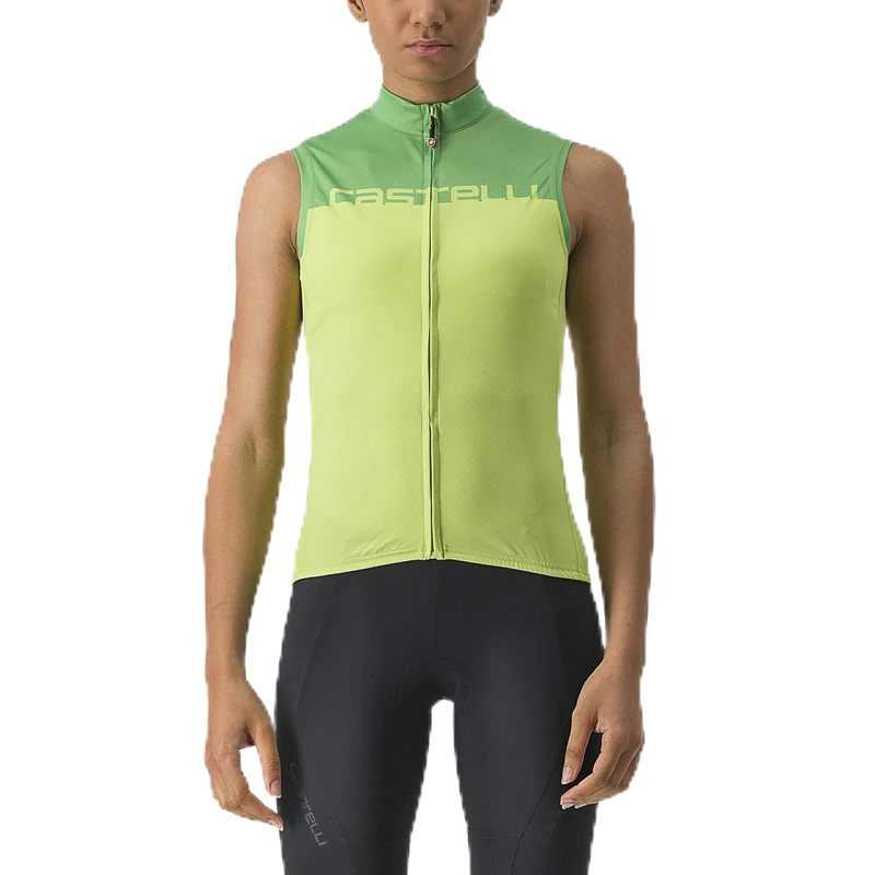 CASTELLI Velocissima Women's Sleeveless T-Shirt, Bright Lime/Absinthe, XL