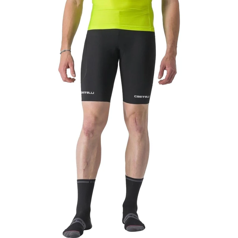 Castelli Ride-Run Men's/Women's Cycling and Running Shorts, Lightweight and Breathable, Comfort and Performance, Ideal for Training and Competitions Black - Image 1