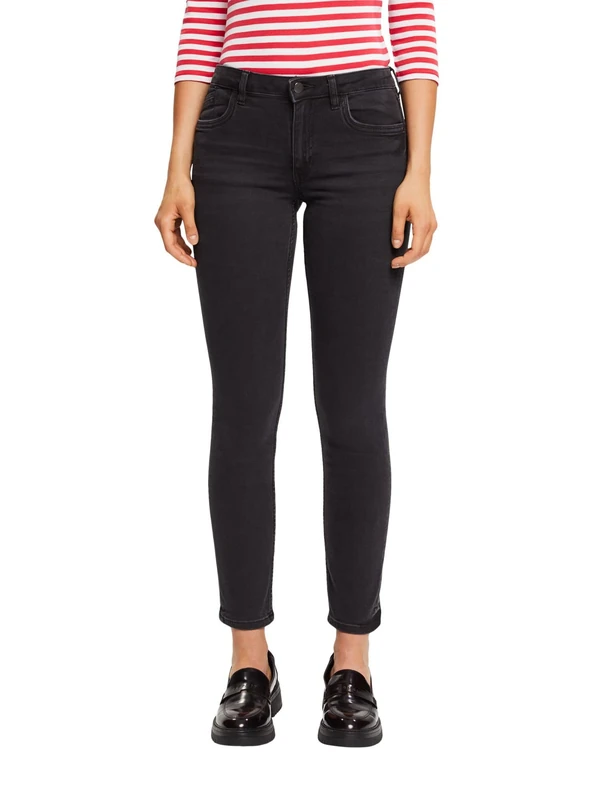 ESPRIT Women's Jeans, 911/Black Dark Wash, 34W x 30L