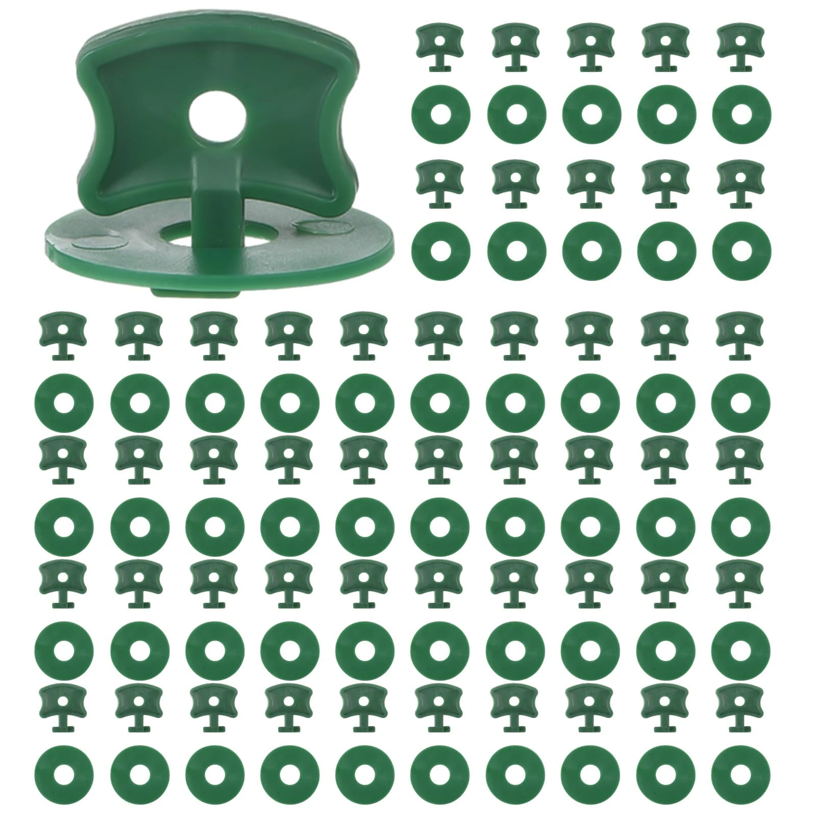 200 Pcs Greenhouse Twist Clips - Plastic Fixing Clips and Washers for Aluminium Greenhouse Securing Insulation Bubble Netting Shading