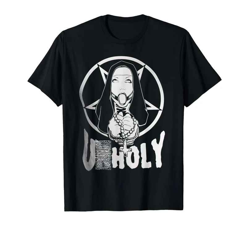 Bad Nun Unholy Nun for Goth lovers T-Shirt