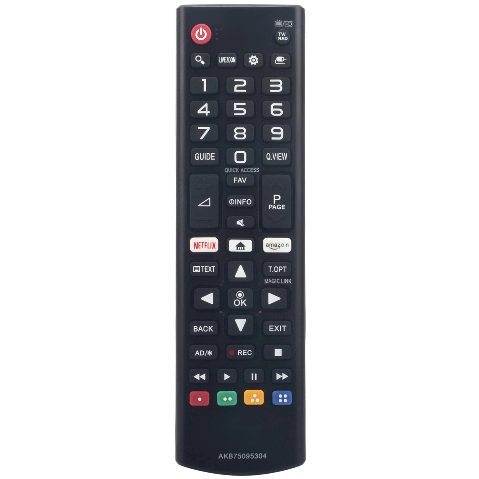 VINABTY AKB75095304 Replacement Remote Control Compatible with LG Smart HD HDR OLED TV's 43UJ630V-ZA 43UJ634V 43UJ634V-ZD 43UJ635V 43UJ635V.AEK 43UJ635V-ZF 55LJ5500 55LJ550M 55LJ5550 55LJ615V-ZA