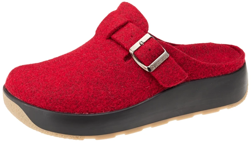 Berkemann Women's Selena Slipper, DarkRed, 3 UK