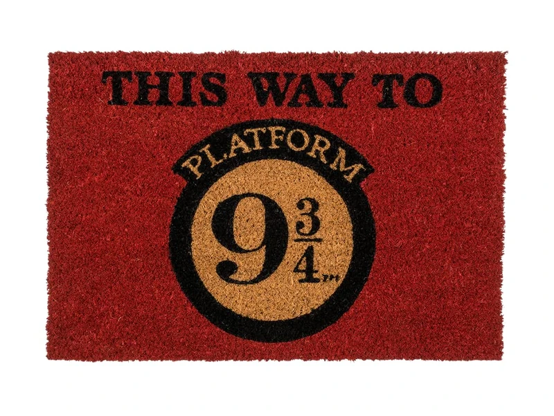 Out of the blue - Harry Potter Track 9 3/4 Doormat - 60 x 40 cm - Magic design for fans and collectors - Suitable for indoor and outdoor use