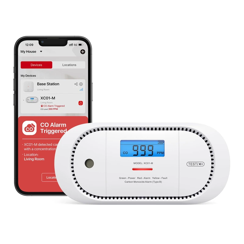 X-Sense XC01-M Carbon Monoxide Alarm with App Control