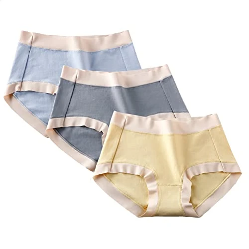 marysgift Womens Underwear Multipack - Soft and Stretchy Ladies Knickers Comfortable Cotton Pants for Women, Ideal for Daily Wear (Pack of 3) -J04,XL UK 12 14