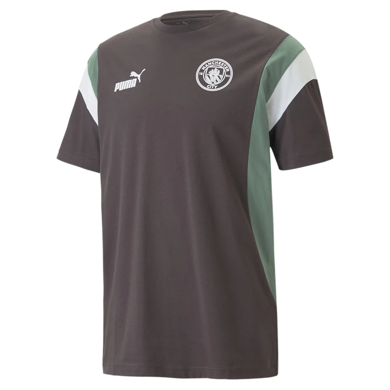 Manchester City 769484 FTBL Archive Tee T-Shirt Men's Flat Dark Gray/deep Forest L