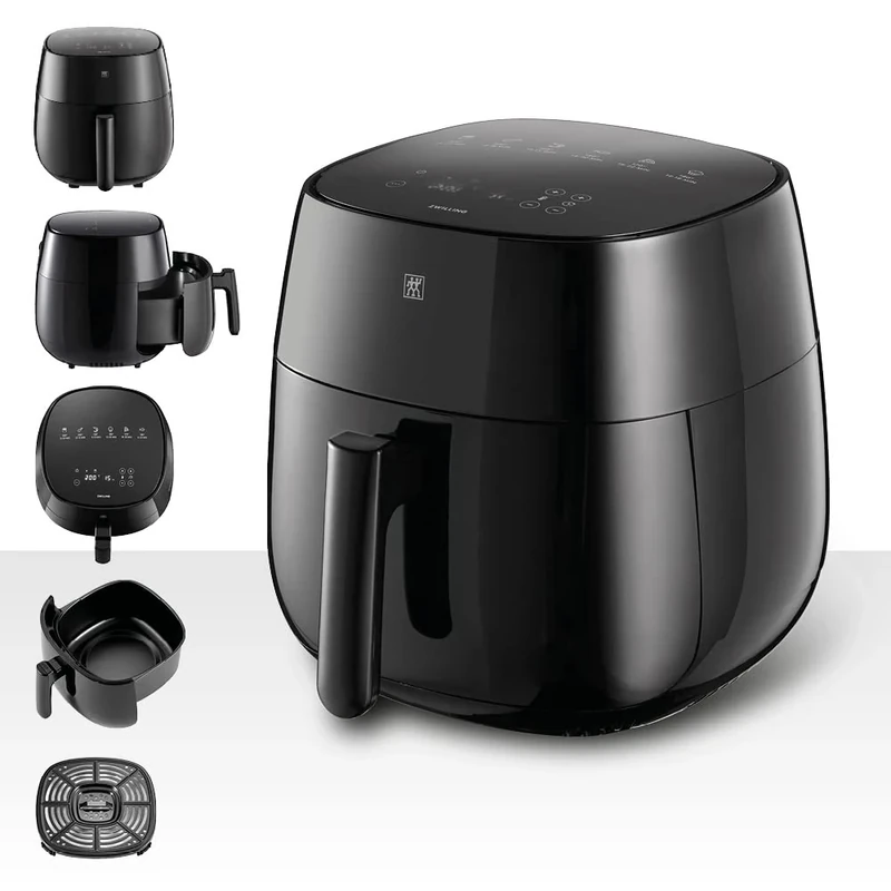 ZWILLING Air Fryer, 4L, 1400W, 6 Programs, Black