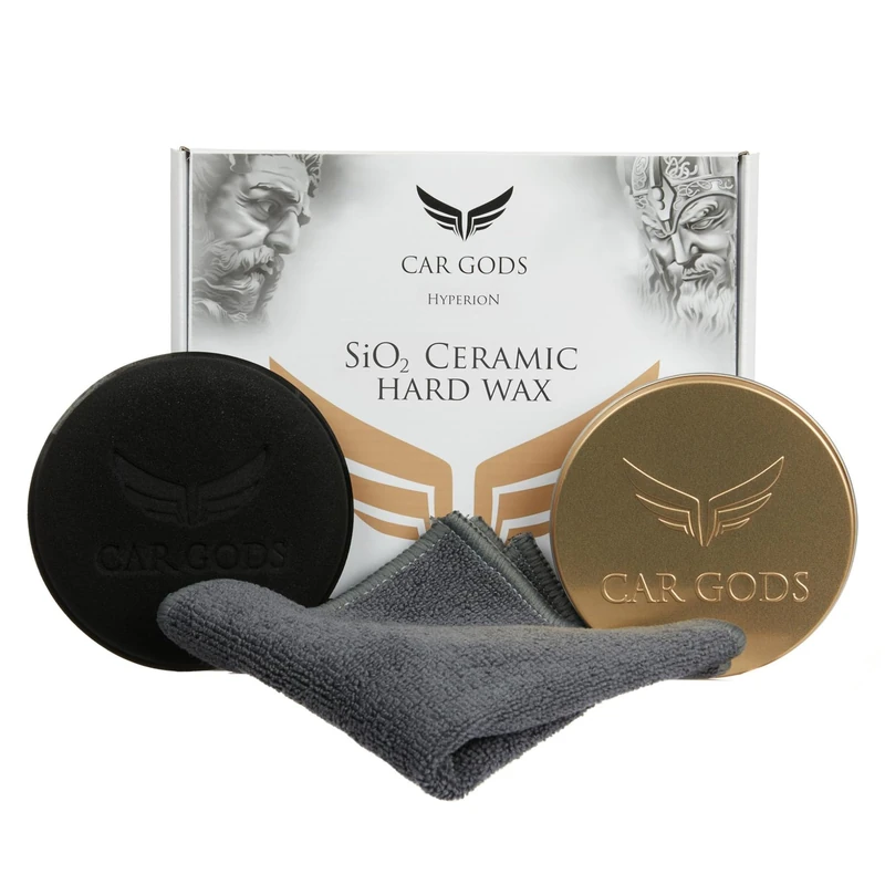 Car Gods SiO2 Ceramic Hard Wax - Protective Ceramic Wax Barrier, 120 ml Kit