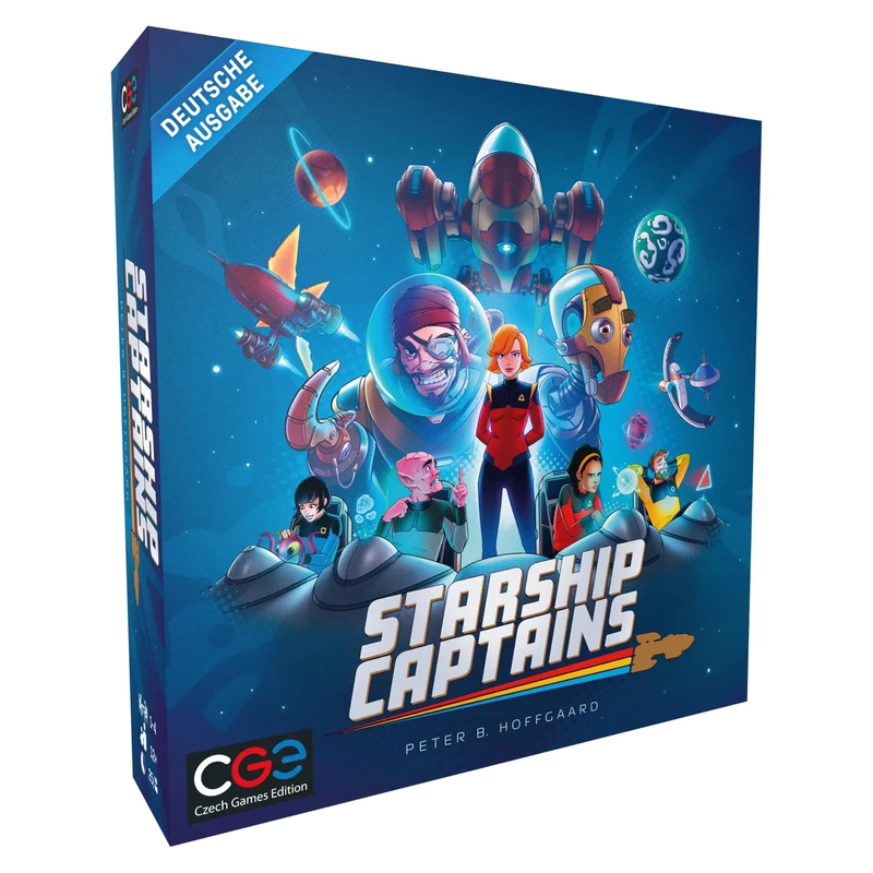 Czech Games Edition Starship Captains - Innovative Board Game in Space - German - 1-4 Players - From 12 Years
