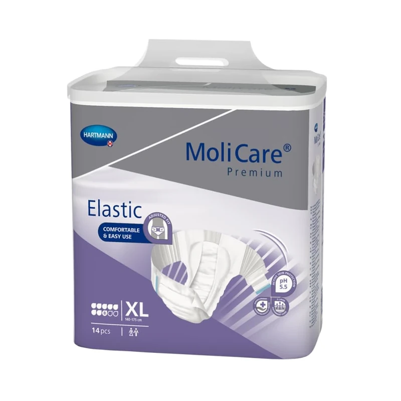 MoliCare Premium Elastic Disposable Underwear: Discreet Use for Woman and Men with Incontinence; 8 Drops, Size M, 3 Packs of 26 (78 Pieces)