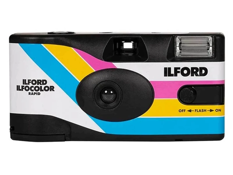 Ilford Ilfocolor Rapid Retro Disposable Camera - 27 Poses - 400 ISO