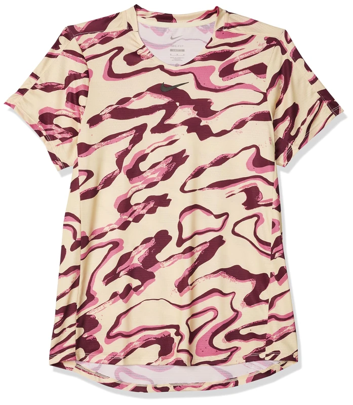 NIKE DR6601-744 M NKCT DF ADVTG TOP PRINT T-shirt Men's ALABASTER/BLACK Size M