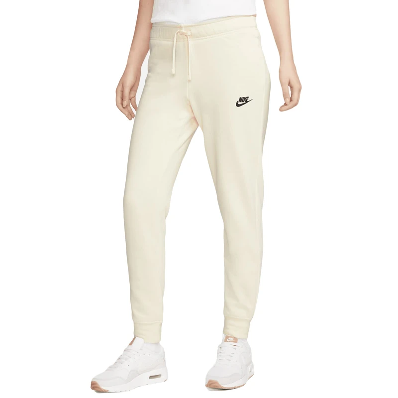 NIKE DQ5174-113 W NSW Club FLC MR Pant Tight Pants Women's Coconut Milk/Black Size L