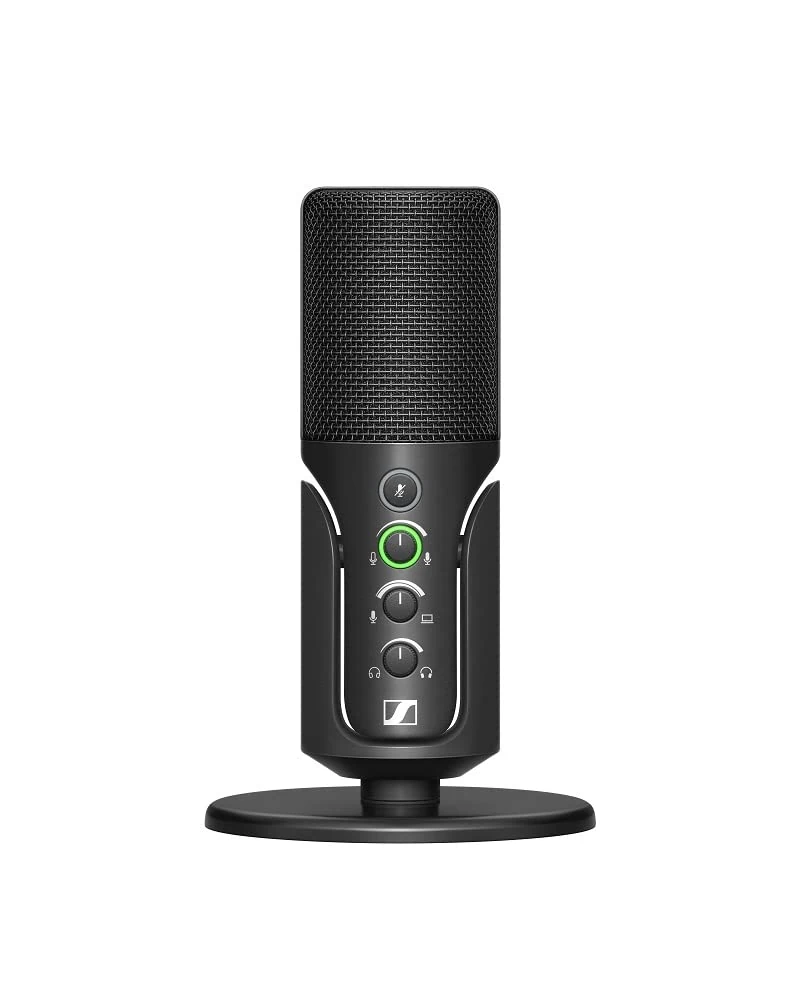 Sennheiser Profile USB Microphone with Table Stand | Plug & Play Design, for Podcasting & Streaming | Cardioid Condenser Capsule | 1.2m USB-C Cable Included | Black (700065)