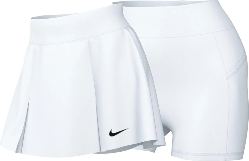 NIKE DX1132-100 W NK DF CLB SKRT REG Sports skirt Women's WHITE/BLACK Size M - Image 1