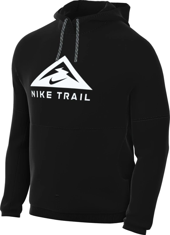 NIKE DV9324-010 M NK DF TRAIL HD PO T-shirt Men's BLACK/BLACK/WHITE Size L