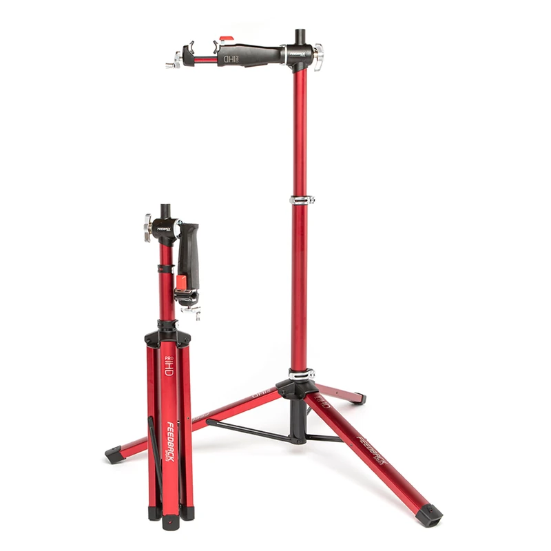 Feedback Sports | Bike Workstands | Pro Mechanic HD Bike Repair Stand | Cycle Stands For Bike Maintenance | One Size | Red