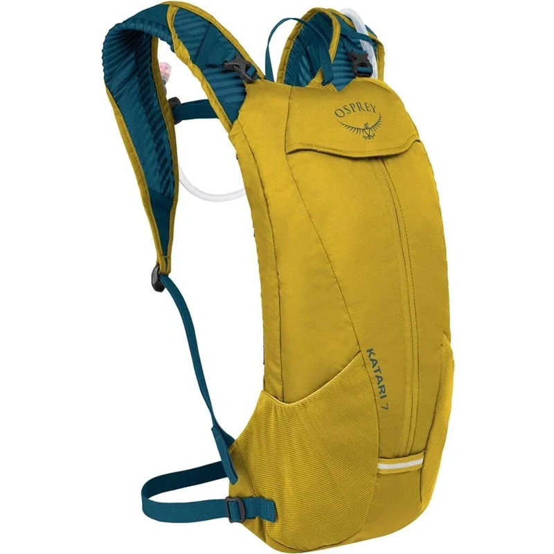 Osprey Katari 7L Men's Biking Backpack with Hydraulics Reservoir, Primavera Yellow