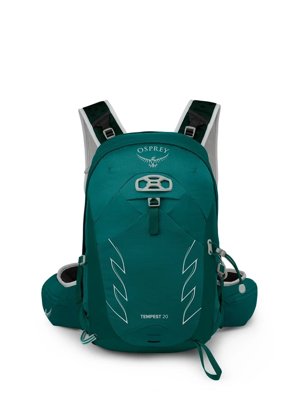 Osprey Tempest 20L Women's Hiking Backpack with Hipbelt, Jasper Green, WXS/S, Extended Fit