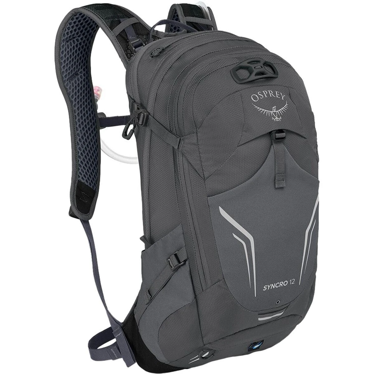 Osprey Syncro 12L Men's Hiking Backpack with Hydraulics Reservoir, Coal Grey