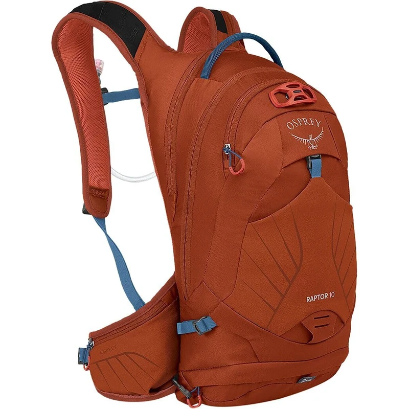 Osprey Raptor 10L Men's Biking Backpack with Hydraulics Reservoir, Firestarter Orange