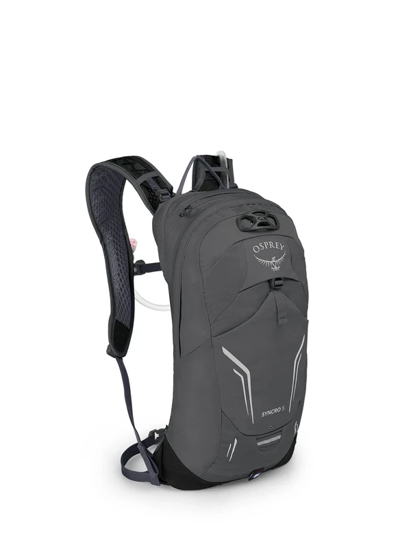 Osprey Syncro 5L Men's Hiking Backpack with Hydraulics Reservoir, Coal Grey