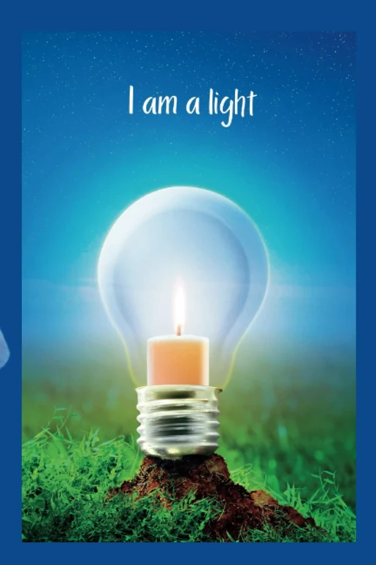 I am a light: I am aLight Journal | Ruled Lines | White Paper & Glossy Paperback Cover 6” x 9” | Note Taking, Notebook: 150 Pages