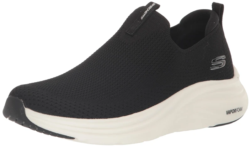 Skechers Women's Vapor Foam True Classic, Black Knit, 4.5 UK