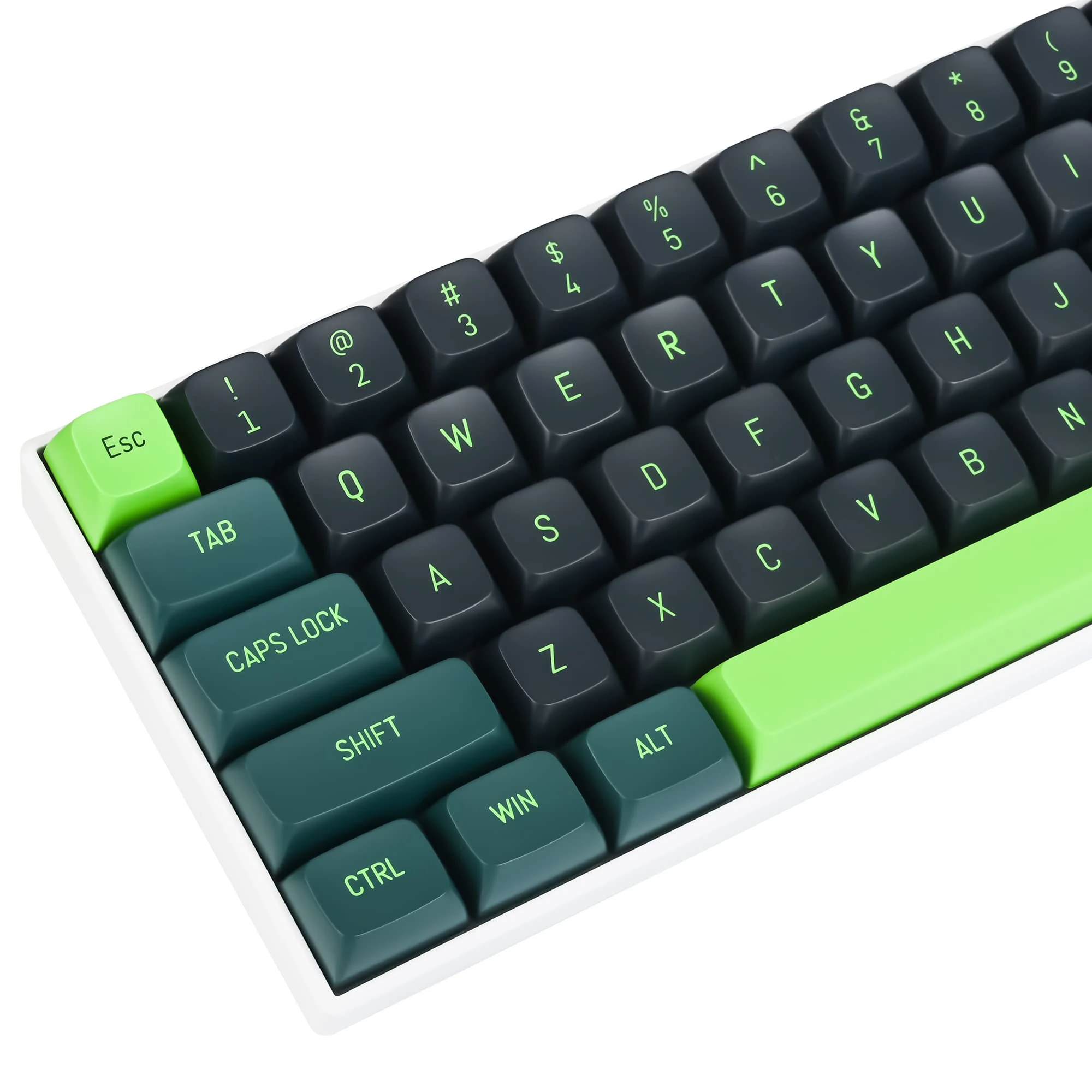 SOLIDEE Acoustic Wave 160-Key CSA Profile PBT Keycap Set with 7U Spacebar for US/ISO Layout 60%,65%,TKL Mechanical Keyboards - Double Shot Keycaps for Cherry MX,Gateron,Kailh Switches(Acoustic Wave B)