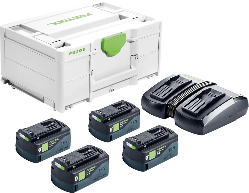 Festool Set de energía SYS 18V 4x5,0/TCL 6 Duo