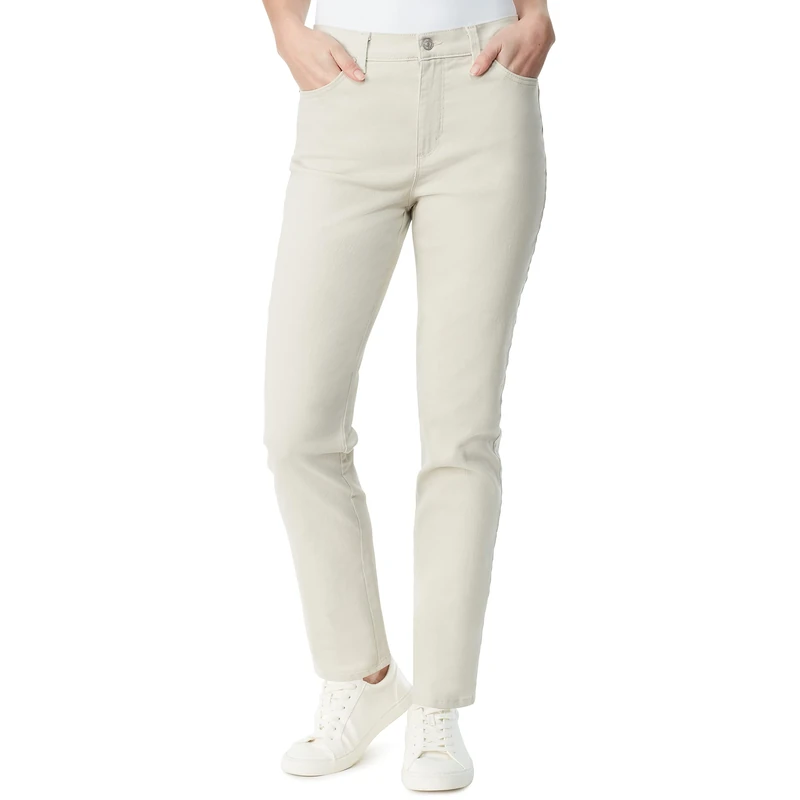 Gloria Vanderbilt Women's Amanda Classic High Rise Tapered Jean Standard, Stonewood, 12 Short