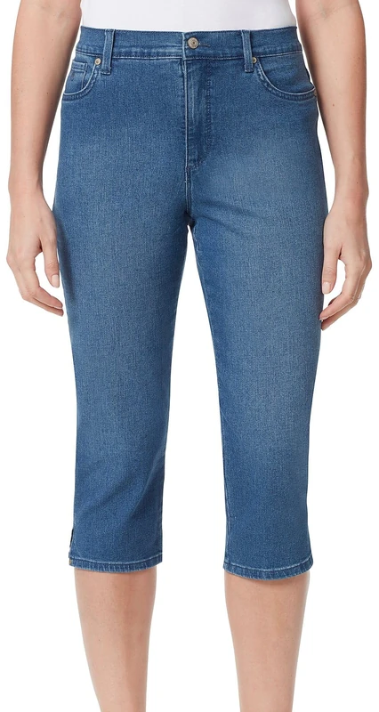 Gloria Vanderbilt Women's Amanda Capri Jeans, Frisco-Rivets, 12