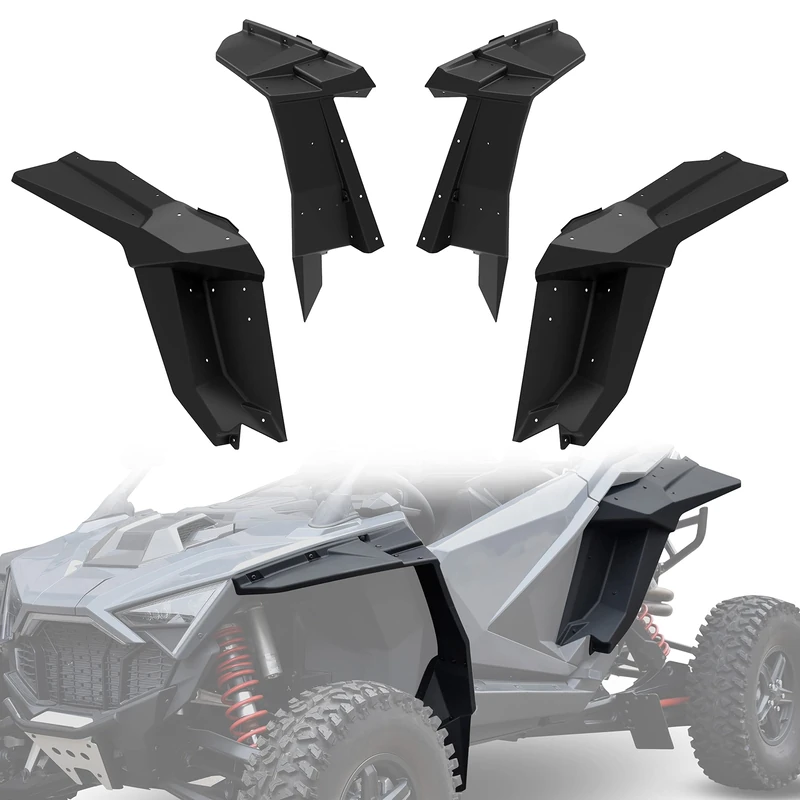 KATIMOTO Combined Fender Flares for 2020-2022 Polaris RZR PRO XP, 2022 RZR Pro R, 2022 RZR Turbo R, Replace OEM #2884685