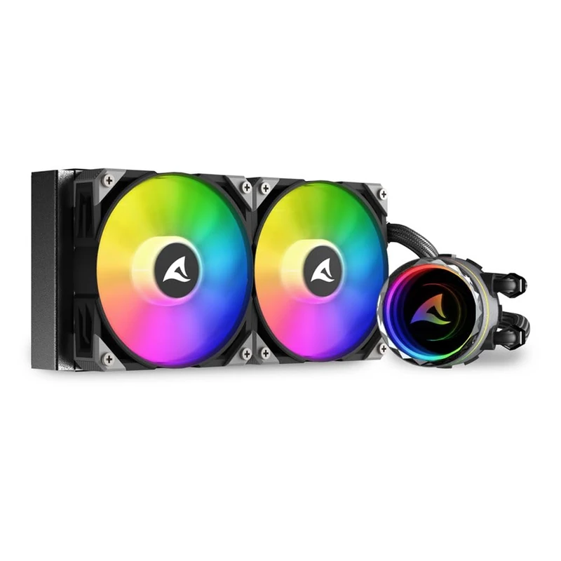 Sharkoon S80 240mm All-in-One ARGB Intel/AMD CPU Liquid Cooler Black